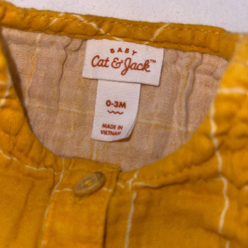 Cat & Jack Mustard , Rust Baby Rompers - Picture 4 of 10